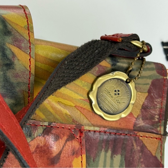 Patricia Nash Aveley tropical dreams leather crossbody purse P698372 - Picture 5 of 11